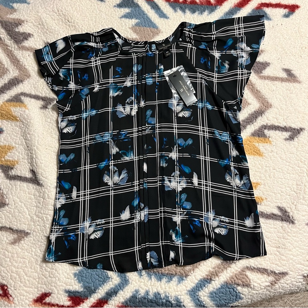NWT Worthington Petite Flutter Sleeve Blouse
